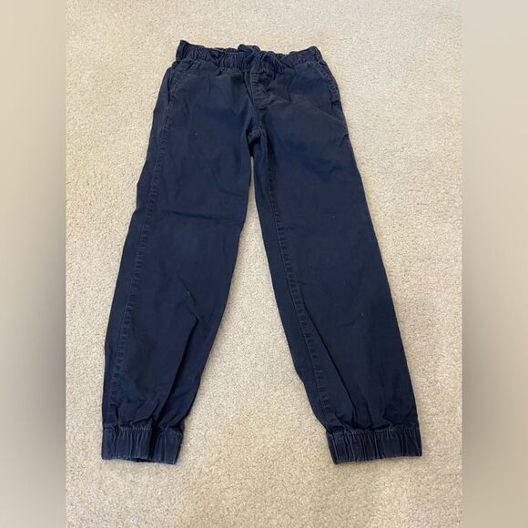 EUC Boys Gap Kids Navy Blue Twill Pull On Joggers Sz. M (8-10) - Picture 2 of 3
